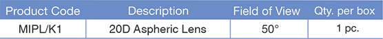 20D-Aspheric-Lens-Table